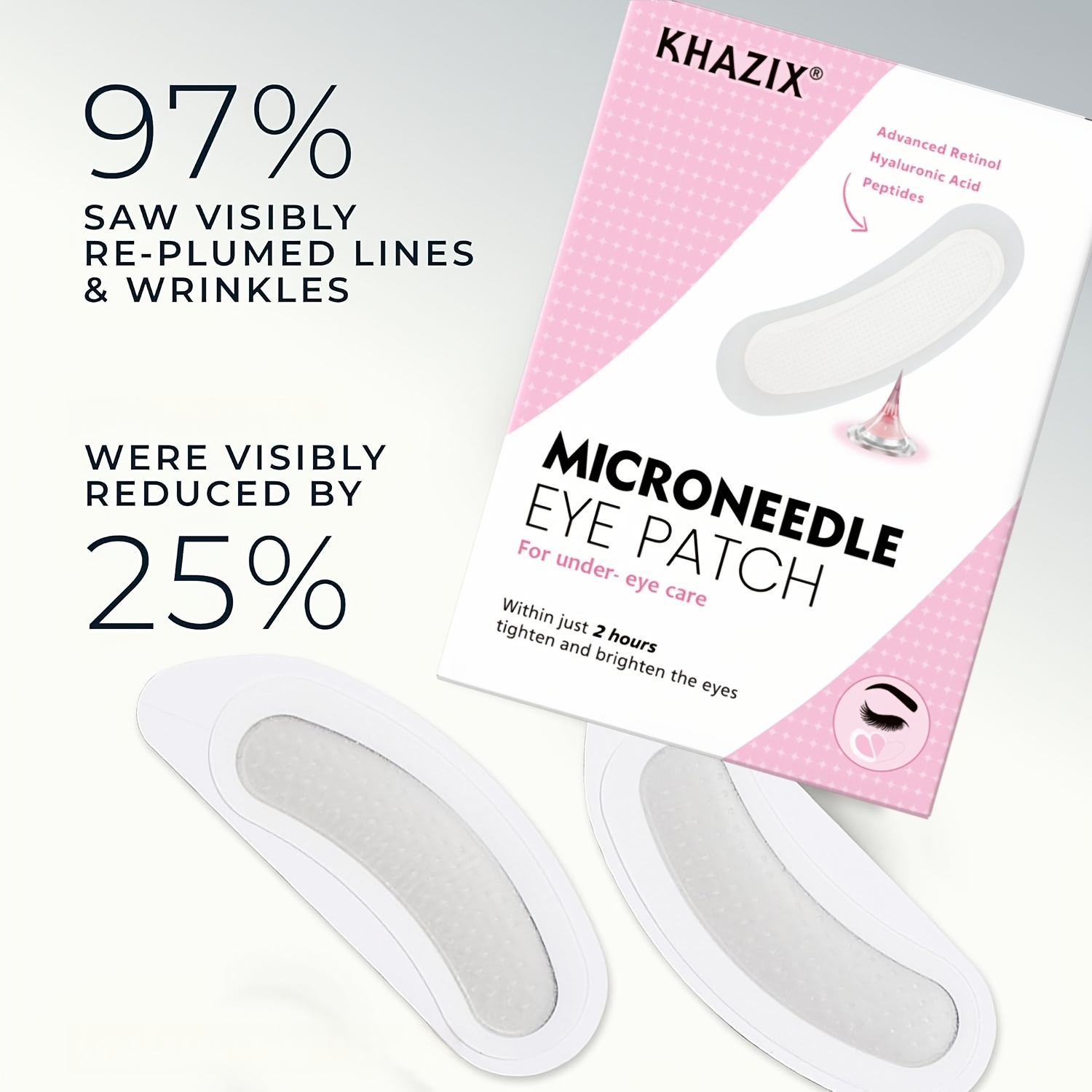 2PCS Retinol microneedle eye p - đánh giá và giá Microneedle Patch Eye