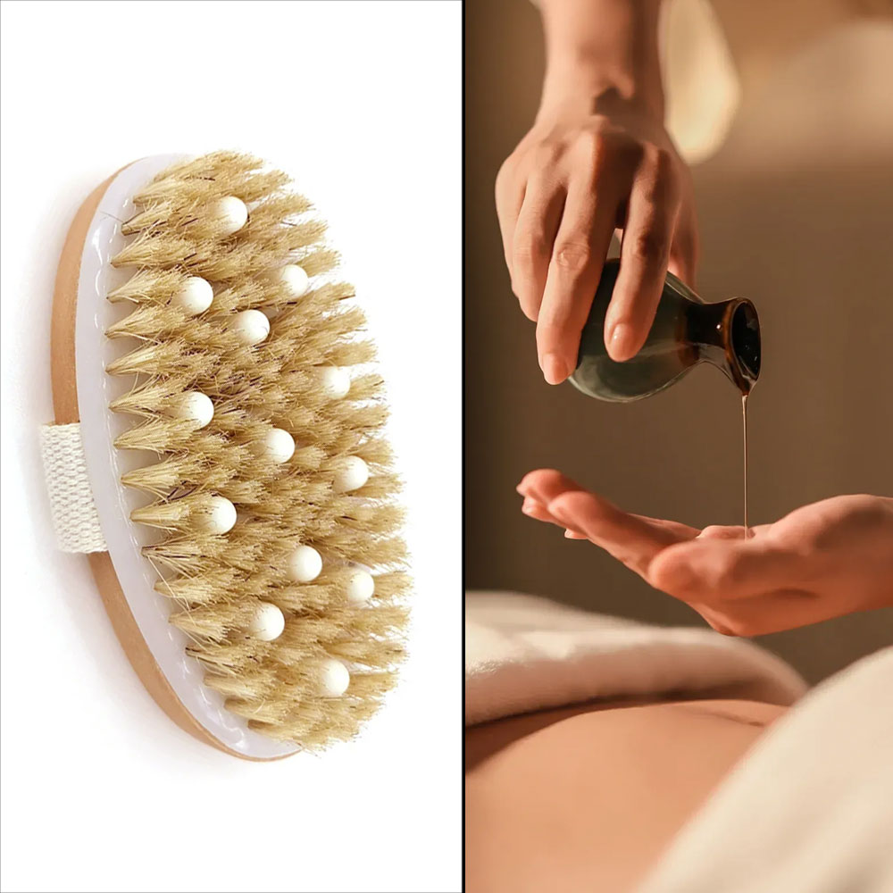 2 In 1 Dry Skin Body Brush Nat - đánh giá và giá Dry Brush Body
