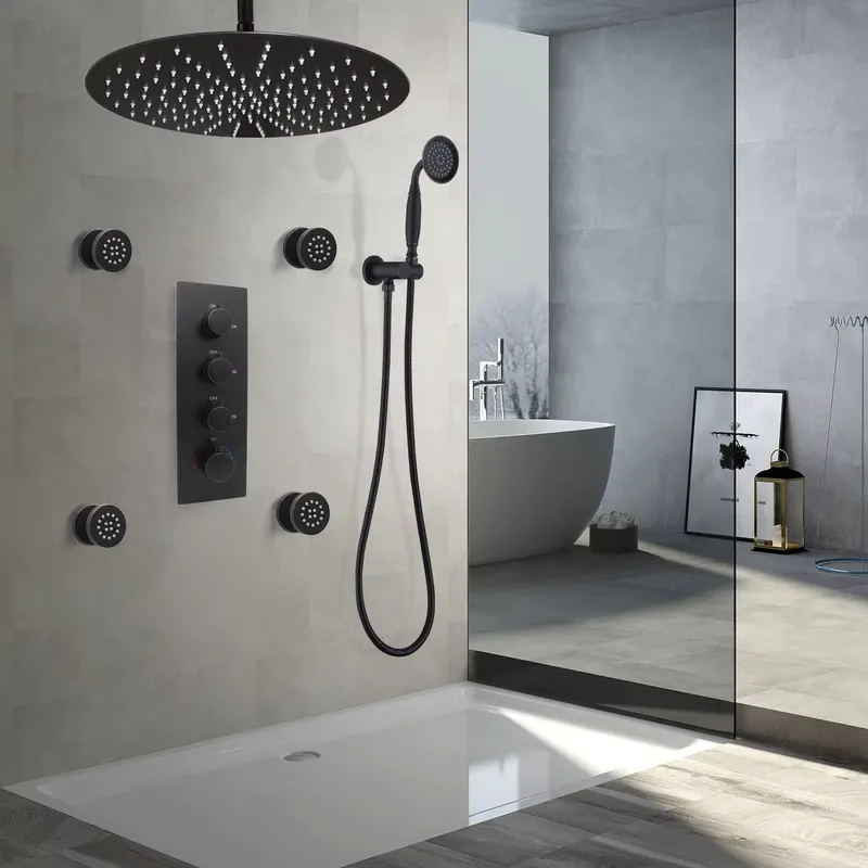 4-Piece Matte Black Ceramic Ad - đánh giá và giá Spa & Wellness Dr Roy Sothers