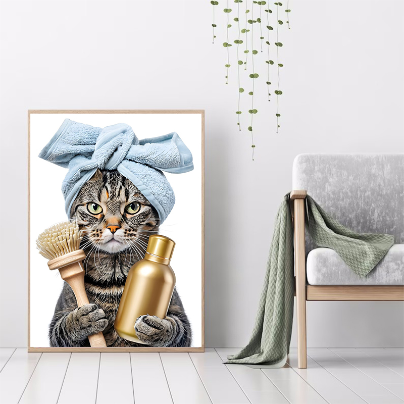 Cat with Martini in Bathtub Bl - đánh giá và giá Spa Wellness Images