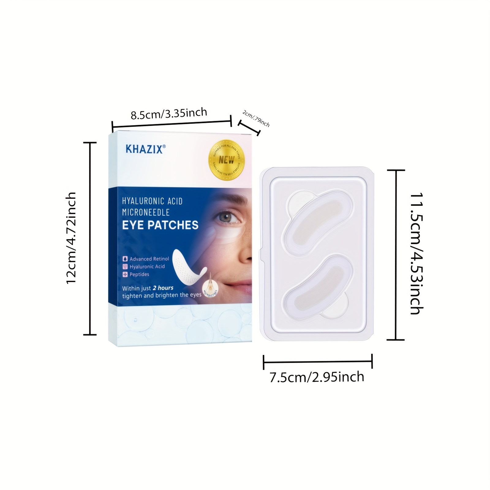2PCS Retinol microneedle eye p - đánh giá và giá Microneedle Patch Eye