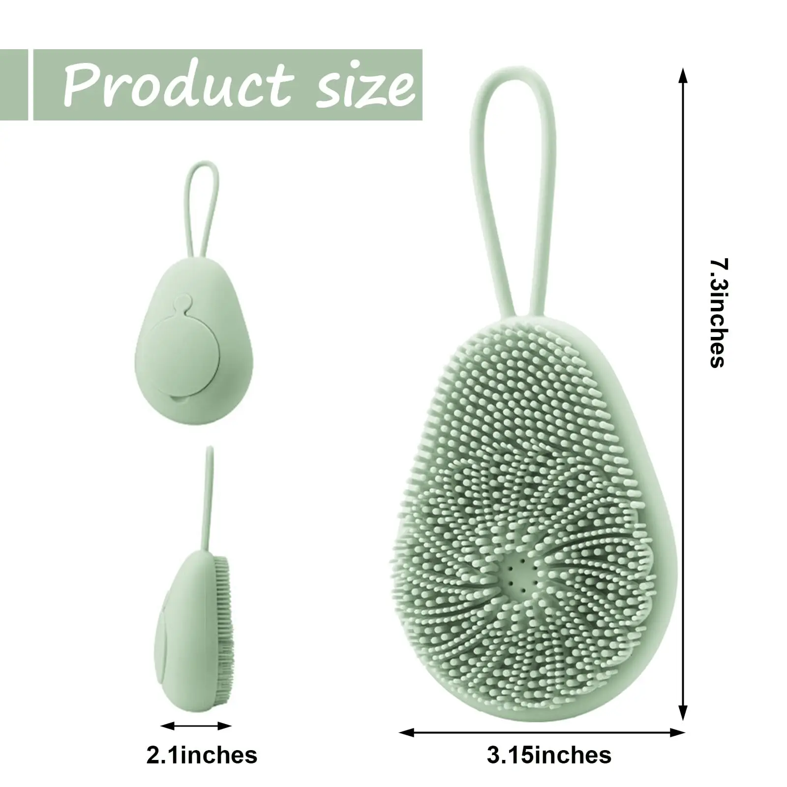 1pc Silicone Body Scrubber Exf - đánh giá và giá Dry Brush Body