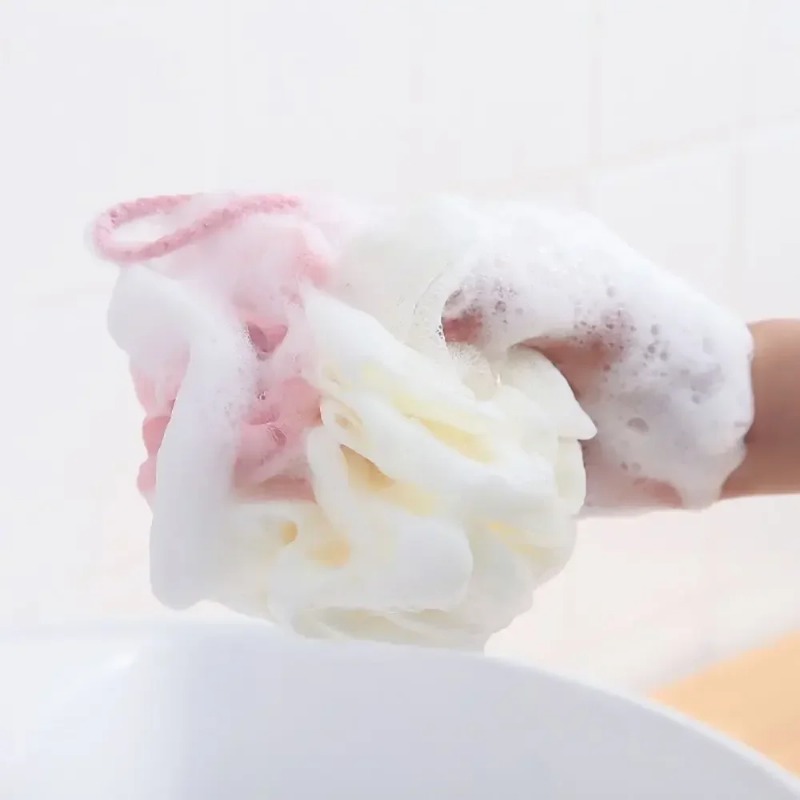 Soft Shower Mesh Foaming Spong - đánh giá và giá Dry Brush Body