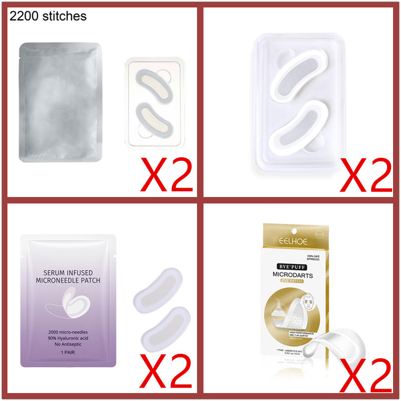 2pairs Micro-needle Under Eye  - đánh giá và giá Microneedle Patch Eye